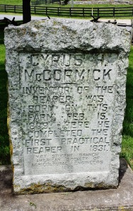 Cyrus McCormick Memorial Stone