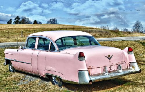 pink cad car