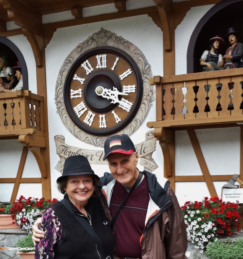 Dor and Bill at Black Forest Clockmaker