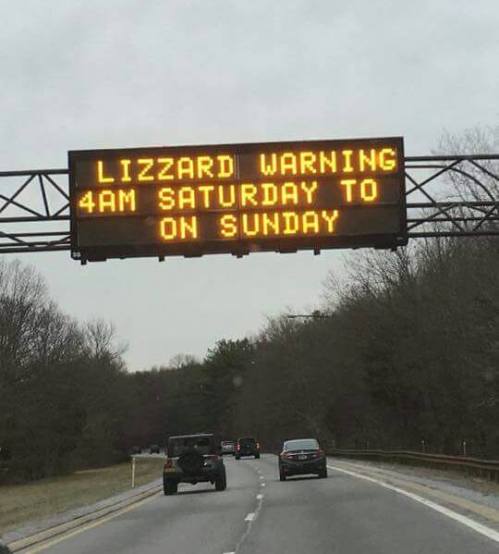 Blizzard Sign